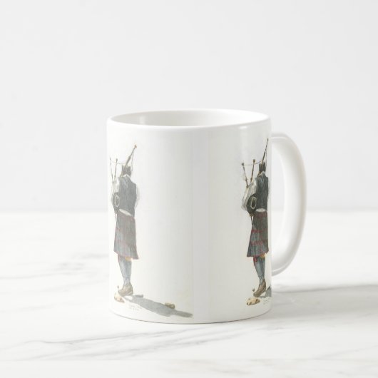 Bagpiper-Tasse Kaffeetasse (VorderseiteRechts)
