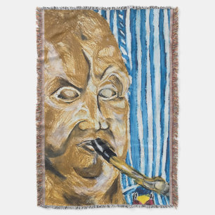 Bagpiper Throw Blanket Decke