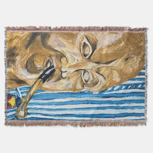 Bagpiper Throw Blanket Decke (Vorderseite)