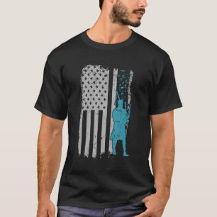 Bagpiper Usa Flag Piper Geschenk für Ehrenwache Ba T-Shirt