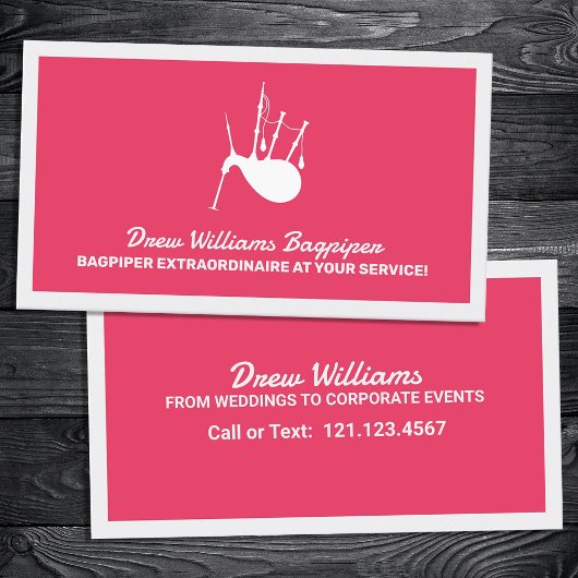 Bagpiper Visitenkarte