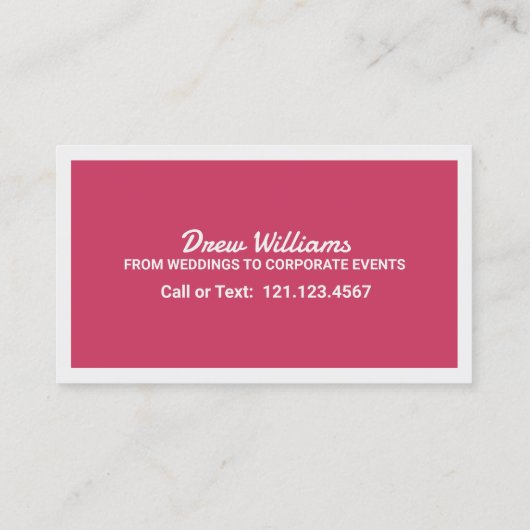 Bagpiper Visitenkarte (Rückseite)