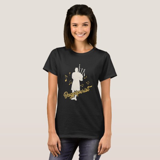 Bagpiperist Bagpipe Scotsman Bagpiper T-Shirt (Vorne ganz)