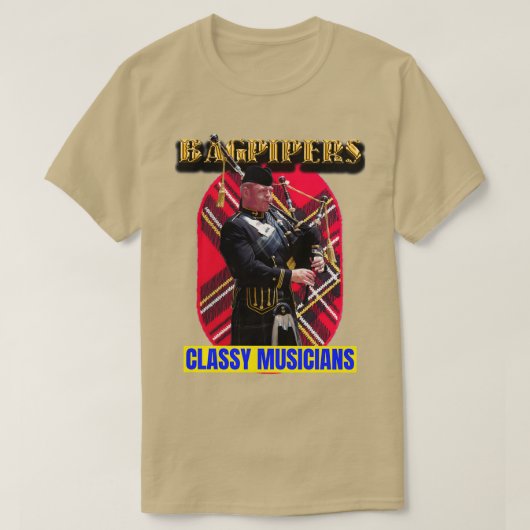 Bagpipers Classy Musicians 15 T-Shirt (Design vorne)