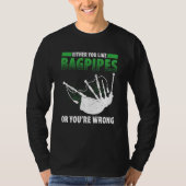 Bagpipes For Bagpiperist Bagpipe Player Bagpiping  T-Shirt (Vorderseite)