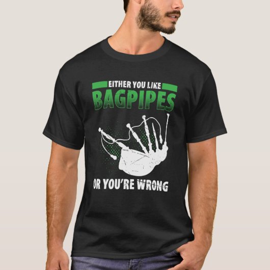 Bagpipes For Bagpiperist Bagpipe Player Bagpiping  T-Shirt (Vorderseite)