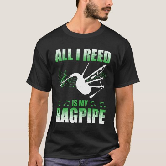 Bagpipes For Bagpiperist Bagpipe Player Bagpiping  T-Shirt (Vorderseite)