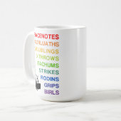 Bagpiping Embellishments 15 oz. Tasse für Bagpiper (Vorderseite Links)