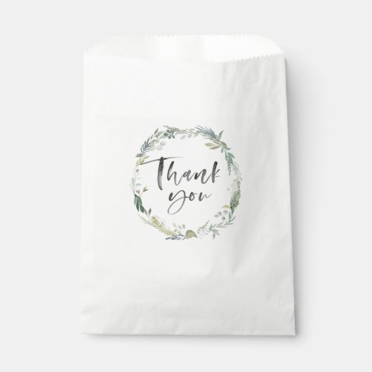 Bags für grüne Folien-Gastgeschenk Hochzeit Geschenktütchen (Vorderseite)