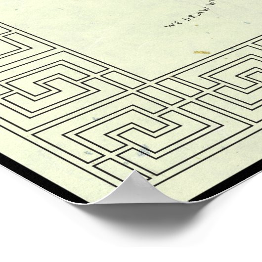 Bagua mit Affirmations Poster (Ecke)