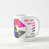 BAGUA mit Farben und Aufklebern - Tasse (VorderseiteRechts)