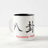 Baguazhang | Pa Kua Chang Chinesischer Charakter Zweifarbige Tasse (Vorderseite Links)