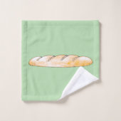 Baguettbrot Badhandtuch Set (Waschlappen)