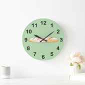 Baguettbrot Große Wanduhr (Zuhause)