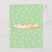 Baguettbrot Postkarte (Vorderseite)
