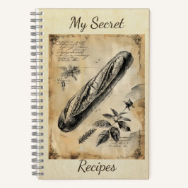 Baguette Broad Ephemera Collage Art Notebook Notizblock