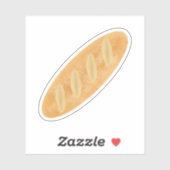 Baguette Brot Loaf Aufkleber (Blatt)