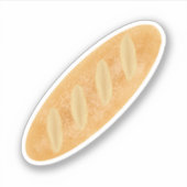 Baguette Brot Loaf Aufkleber (Vorderseite)