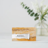 Baguette Customizable Food Closeup Business Card Visitenkarte (Stehend Vorderseite)