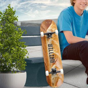 Baguette Französisches Brot Stange Lebensmittel Bi Skateboard