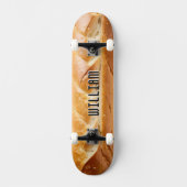 Baguette Französisches Brot Stick Food Picture Cus Skateboard (Vorderseite)