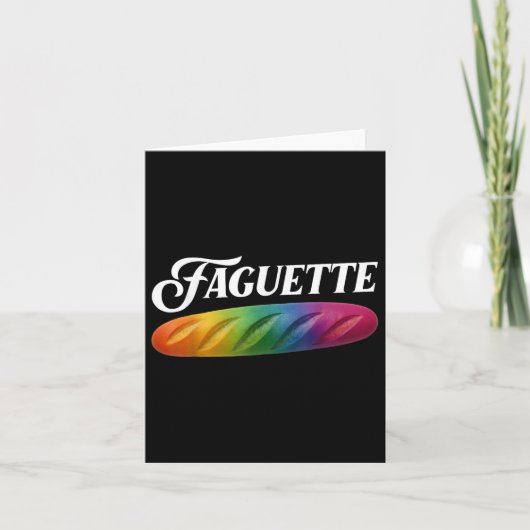 Baguette Pride Karte (Vorderseite)