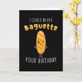 Baguette Word Game Birthday Karte (Gelbe Blume)