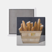 Baguettes Magnet (Vorderseite/Rückseite)