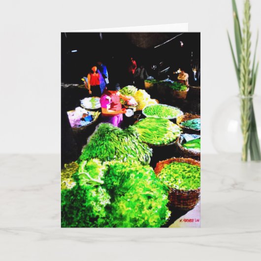 Baguio Market Grußkarte Karte (Vorderseite)