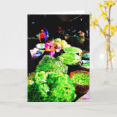 Baguio Market Grußkarte Karte (Gelbe Blume)