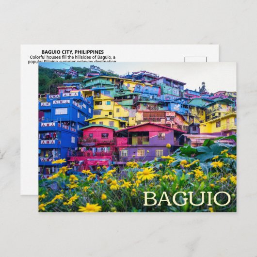 Baguio, Philippinen Postkarte (Vorne/Hinten)