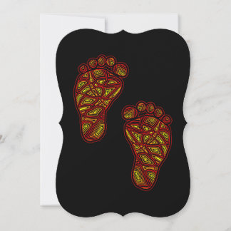 Bagy Footprints Einladung