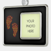 Bagy Footprints Rahmen-Ornament Silber (Links)