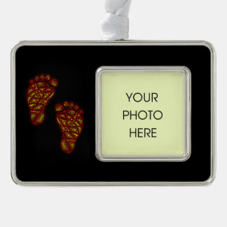 Bagy Footprints Rahmen-Ornament Silber