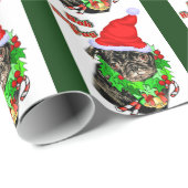 Bah Hum Mops Weihnachten Geschenkpapier (Rolleneckpunkt)