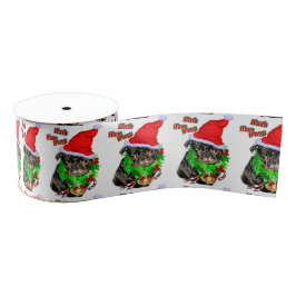 Bah Hum Mops Weihnachten Ripsband