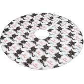 BAH HUMBUG ANGRY SCHWARZE KÜCHE MIT LICHT POLYESTER WEIHNACHTSBAUMDECKE (Schrägansicht)