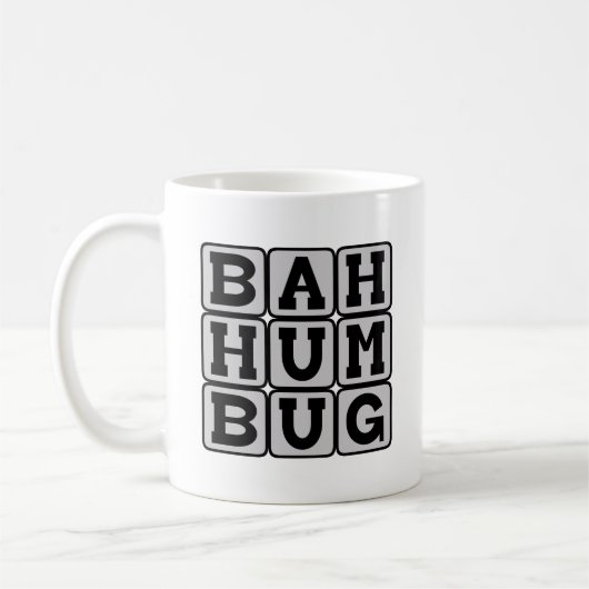 Bah Humbug, Antiweihnachtsstiftung Kaffeetasse (Links)