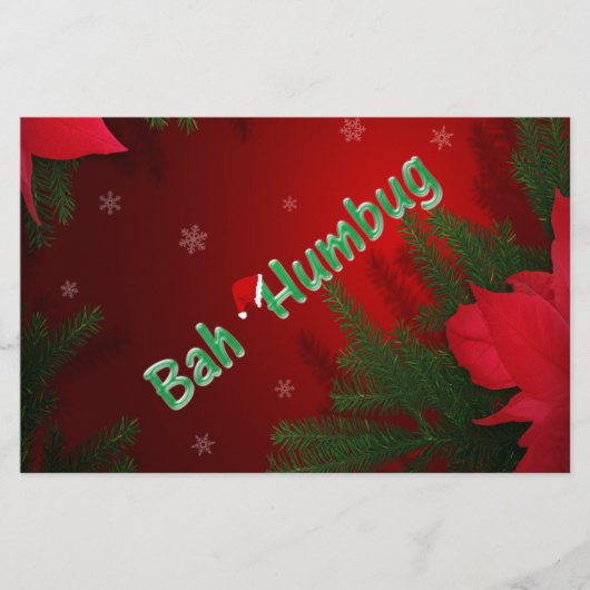 Bah Humbug Briefpapier (Vorderseite)