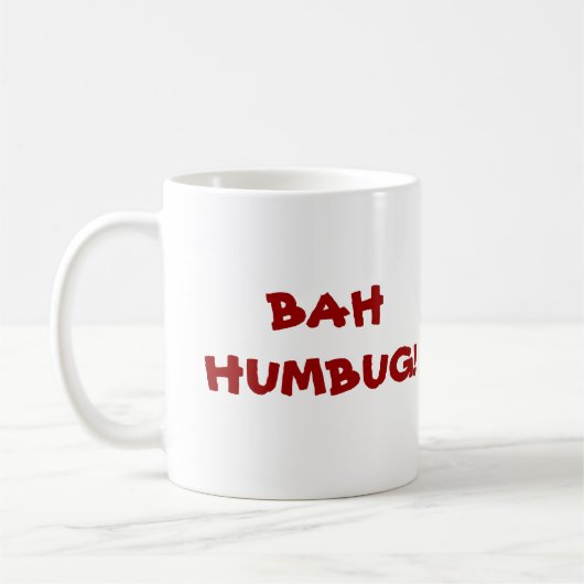 Bah Humbug-Bulldoggen-Kaffee-Tasse Kaffeetasse (Links)