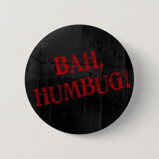 Bah Humbug Button (Vorderseite)