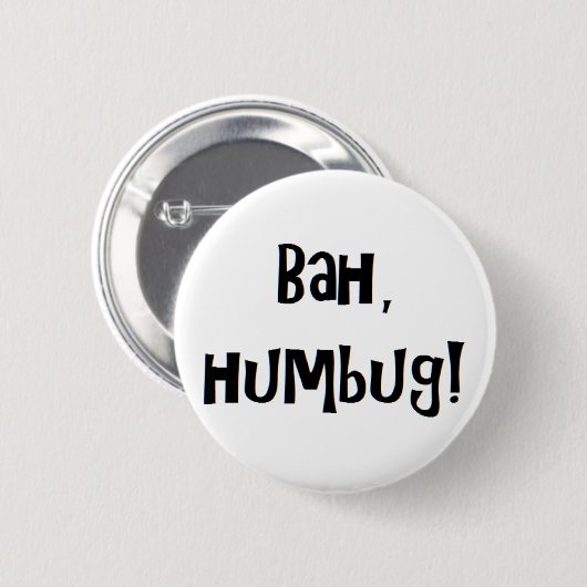 Bah Humbug Button (Vorne & Hinten)