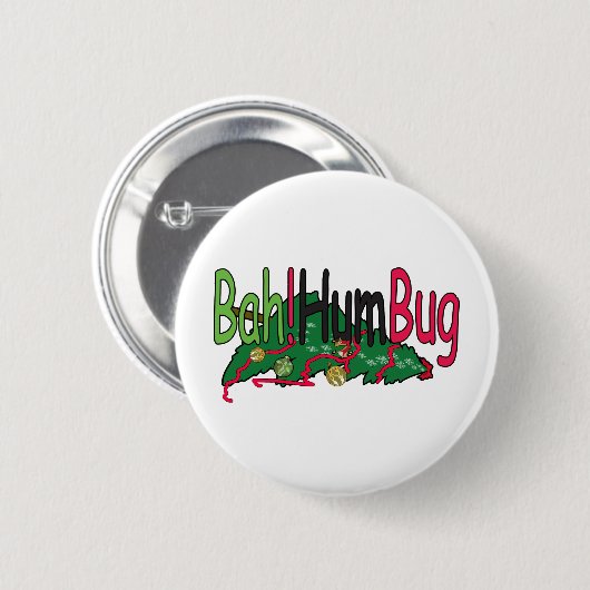 Bah! Humbug Button (Vorne & Hinten)