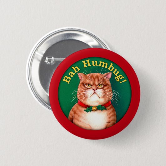 Bah Humbug Button (Vorne & Hinten)