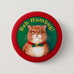 Bah Humbug Button