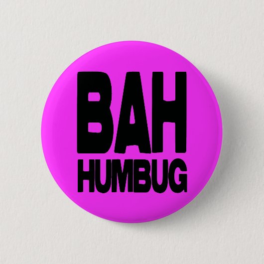 Bah humbug button (Vorderseite)