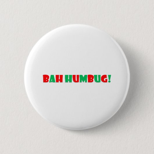 Bah Humbug Button (Vorderseite)