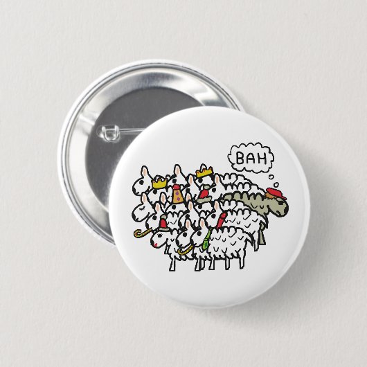 Bah Humbug Button (Vorne & Hinten)