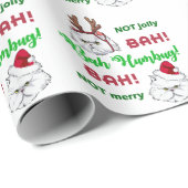 Bah Humbug Cats Geschenkpapier (Rolleneckpunkt)