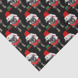 Bah Humbug Christmas Dog Pattern Seidenpapier